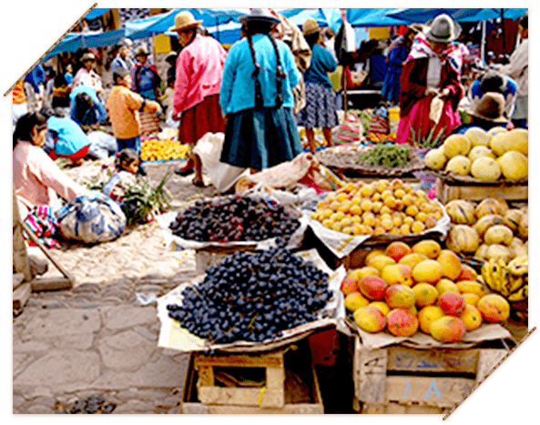 ペルーの市場