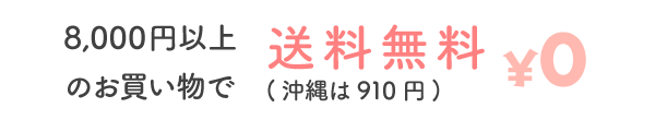 5,400円以上のお買い物で送料無料