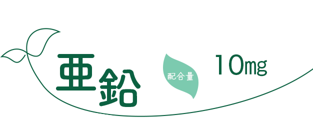 亜鉛　配合量10㎎