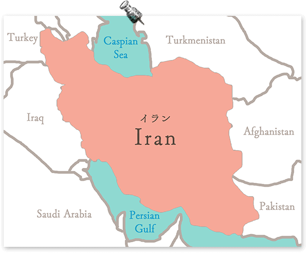 イランの地図