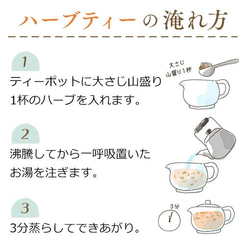 ハーブティーの淹れ方