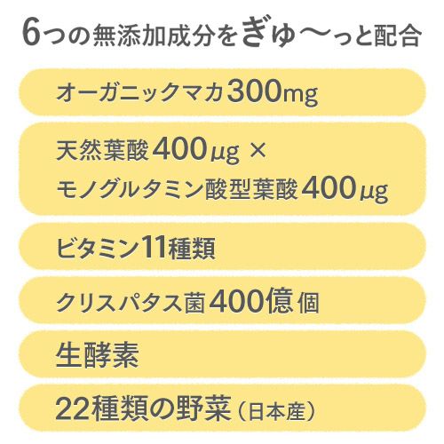 6つの無添加成分