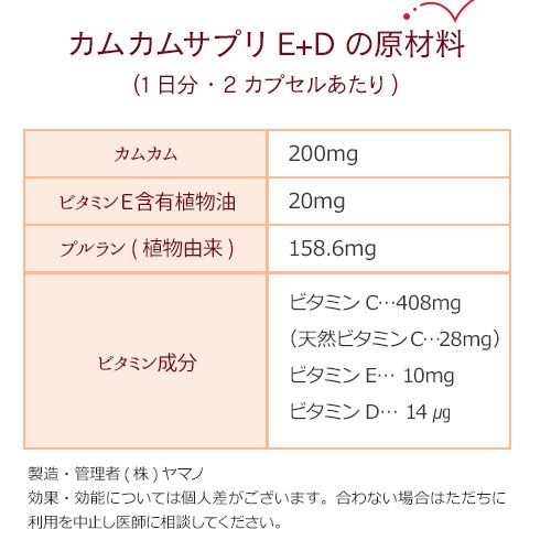 カムカムの原材料