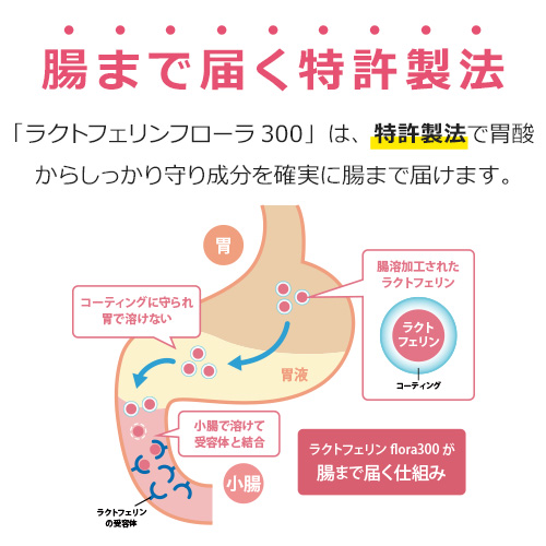 腸まで届く特許技術