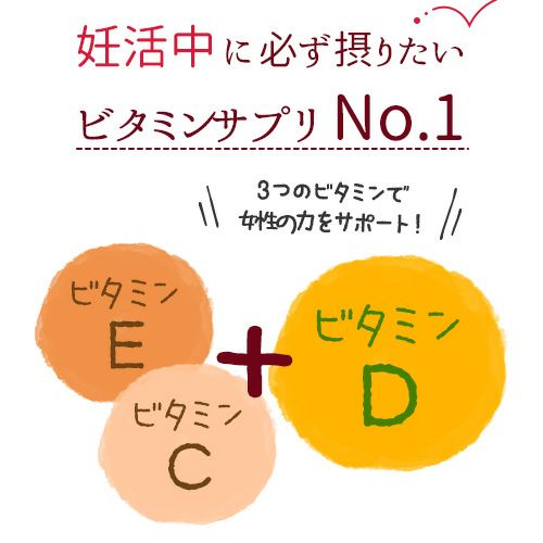 妊活中に摂りたいビタミンサプリNo.1