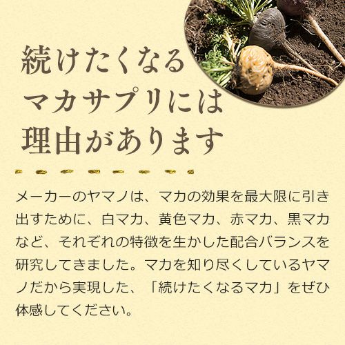 続けたくなるマカサプリには理由があります