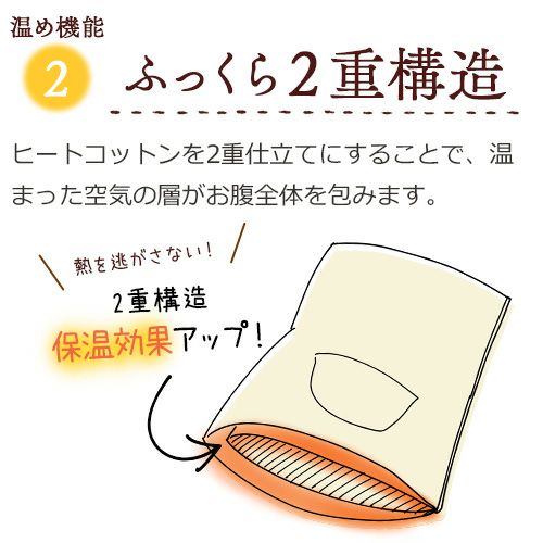 温め機能②ふっくら２重構造