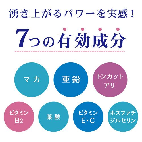 湧き上がるパワーを実感！7つの有効成分