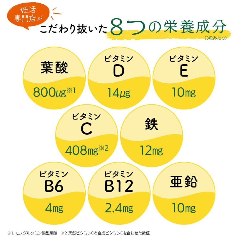 こだわり抜いた8つの栄養成分