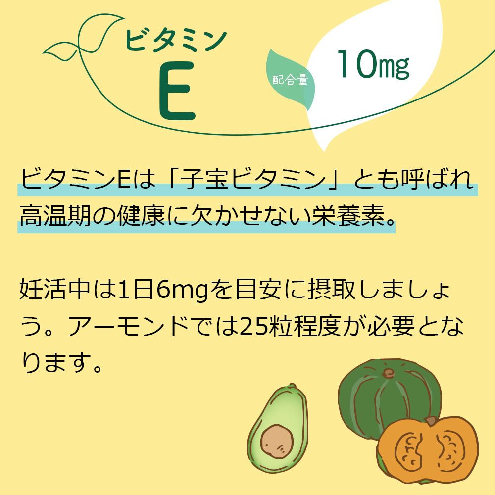 ビタミンE　配合量10㎎