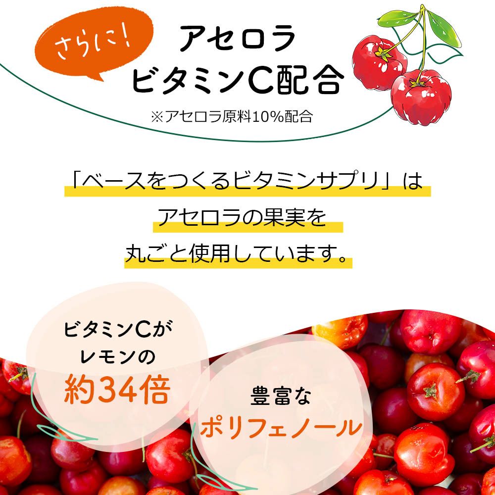アセロラビタミンC配合